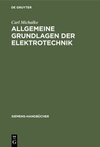 Produktbild: Allgemeine Grundlagen der Elektrotechnik