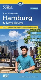 Produktbild: BVA ADFC Regionalkarte Hamburg und Umgebung 1:75.000