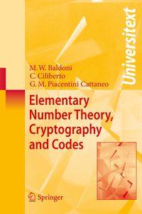 Produktbild: Elementary Number Theory, Cryptography and Codes