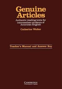 Produktbild: Genuine Articles Teacher's Manual with Key