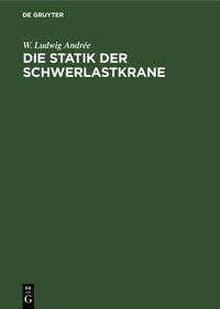 Produktbild: Die Statik der Schwerlastkrane