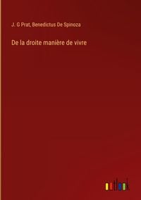 Produktbild: De la droite mani&egrave;re de vivre