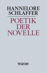 Produktbild: Poetik der Novelle