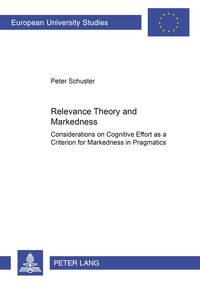 Produktbild: Relevance Theory meets Markedness