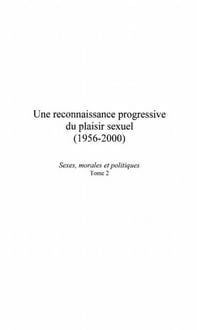 Produktbild: Une reconnaissance progressivedu plaisi
