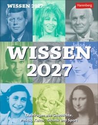 Produktbild: Wissen Tagesabrei&szlig;kalender 2027 - Quizfragen aus Geschichte, Politik, Kultur, Technik und Sport