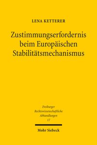 Produktbild: Zustimmungserfordernis beim Europ&auml;ischen Stabilit&auml;tsmechanismus