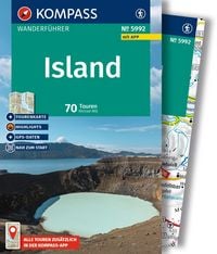 Produktbild: KOMPASS Wanderf&uuml;hrer Island, 70 Touren mit Extra-Tourenkarte