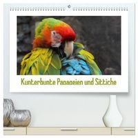 Produktbild: Kunterbunte Papageien und Sittiche (hochwertiger Premium Wandkalender 2026 DIN A2 quer), Kunstdruck in Hochglanz