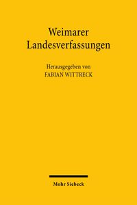 Produktbild: Weimarer Landesverfassungen
