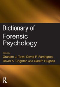 Produktbild: Dictionary of Forensic Psychology