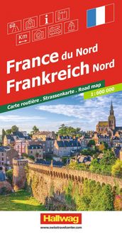 Produktbild: Hallwag Strassenkarte Frankreich Nord 1:600.000