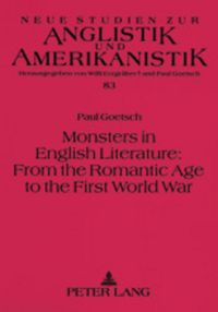 Produktbild: Monsters in English Literature: From the Romantic Age to the First World War