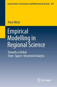 Produktbild: Empirical Modelling in Regional Science