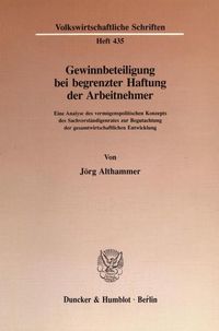 Produktbild: Gewinnbeteiligung bei begrenzter Haftung der Arbeitnehmer.