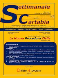 Produktbild: SETTIMANALE CARTABIA n. 2 - Venerd&igrave; 14.4.2023