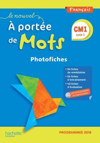 Produktbild: Le nouvel A port&eacute;e de mots, fran&ccedil;ais, CM1, cycle 3 : photofiches