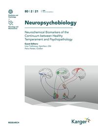 Produktbild: Neurochemical Biomarkers of the Continuum between Healthy Temperament and Psychopathology