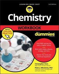 Produktbild: Chemistry Workbook For Dummies with Online Practice