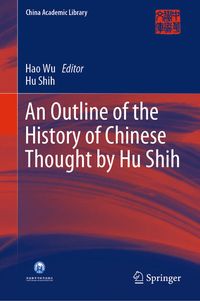 Produktbild: An Outline of the History of Chinese Thought by Hu Shih