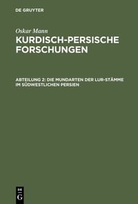 Produktbild: Die Mundarten der Lur-St&auml;mme im s&uuml;dwestlichen Persien