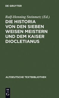 Produktbild: Die Historia von den sieben weisen Meistern und dem Kaiser Diocletianus