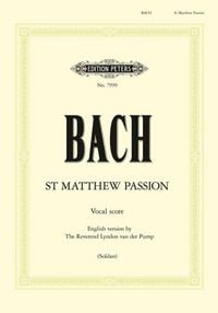 Produktbild: St. Matthew Passion BWV 244 (Vocal Score English Version)