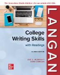 Produktbild: Langan, J: College Writing Skills with Readings ISE