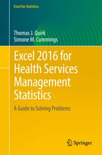 Produktbild: Excel 2016 for Health Services Management Statistics