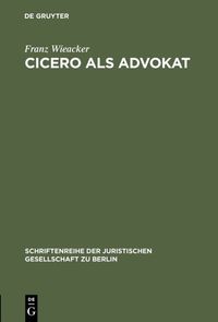 Produktbild: Cicero als Advokat