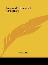 Produktbild: National Criticism In 1858 (1858)