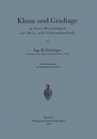 Produktbild: Klima und Gradtage in ihren Beziehungen zur Heiz- und L&uuml;ftungstechnik