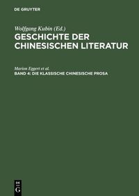Produktbild: Die klassische chinesische Prosa