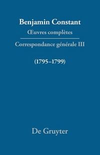 Produktbild: Correspondance 1795-1799