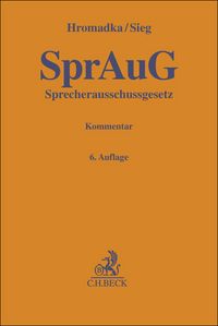 Produktbild: Sprecherausschussgesetz. SprAuG