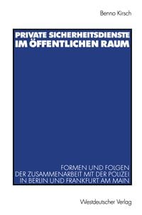 Produktbild: Private Sicherheitsdienste im &ouml;ffentlichen Raum