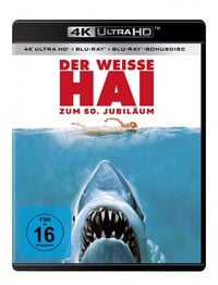 Produktbild: Der wei&szlig;e Hai - 50th Anniversary (4K Ultra HD) (+ Blu-ray) (+ Bonus-Blu-ray)