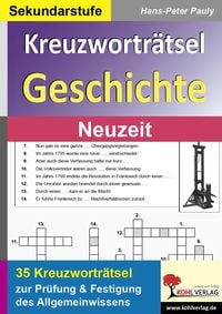 Produktbild: Kreuzwortr&auml;tsel Geschichte / Neuzeit