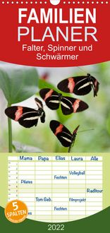 Produktbild: Falter, Spinner und Schw&auml;rmer - Familienplaner hoch (Wandkalender 2022 , 21 cm x 45 cm, hoch)