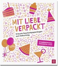 Produktbild: Mit Liebe verpackt - 10 bunte Geschenkpapierbogen zum Geburtstag