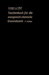 Produktbild: Taschenbuch f&uuml;r die anorganisch-chemische Gro&szlig;industrie