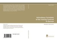 Produktbild: Articulatory Correlates of the Voicing Contrast in German