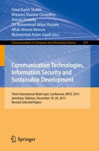 Produktbild: Communication Technologies, Information Security and Sustainable Development