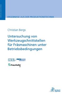 Produktbild: Untersuchung von Werkzeugschnittstellen f&uuml;r Fr&auml;smaschinen unter Betriebsbedingungen