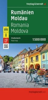 Produktbild: Freytag & berndt Stra&szlig;enkarte Rum&auml;nien - Moldau 1:500.000