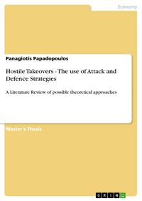 Produktbild: Hostile Takeovers - The use of Attack and Defence Strategies
