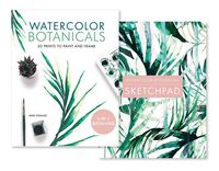 Produktbild: Watercolor Botanicals (2 Books in 1)