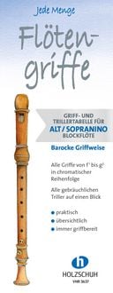 Produktbild: Jede Menge Flötengriffe - Alt/Sopranino (Barocke Griffweise)