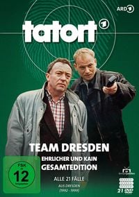 Produktbild: Tatort - Team Dresden Gesamtedition: Ehrlicher & Kain (Peter Sodann & Bernd Michael Lade) - Alle 21 Fälle aus Dresden [21 DVDs]