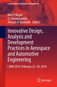 Produktbild: Innovative Design, Analysis and Development Practices in Aerospace and Automotive Engineering